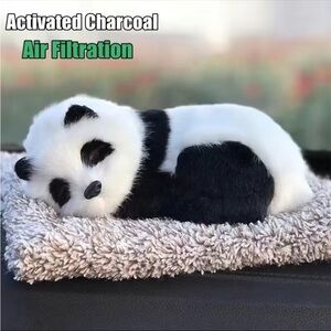 Sleeping Panda Car Ornament, Carbon Bamboo Charcoal Bag Air Filter Air Freshner